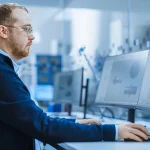 Engineer professional working on a contract manufacturing project